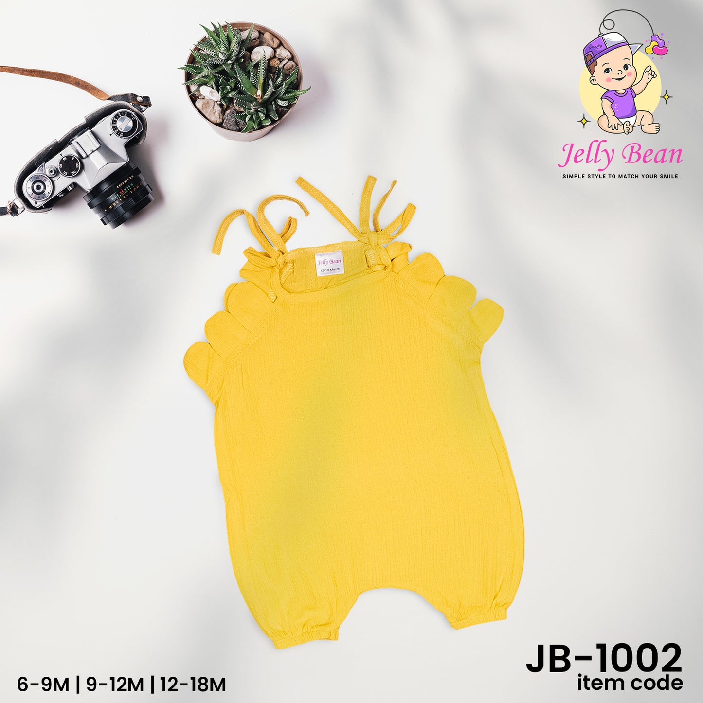 Sleeveless Jumpsuits – Yellow