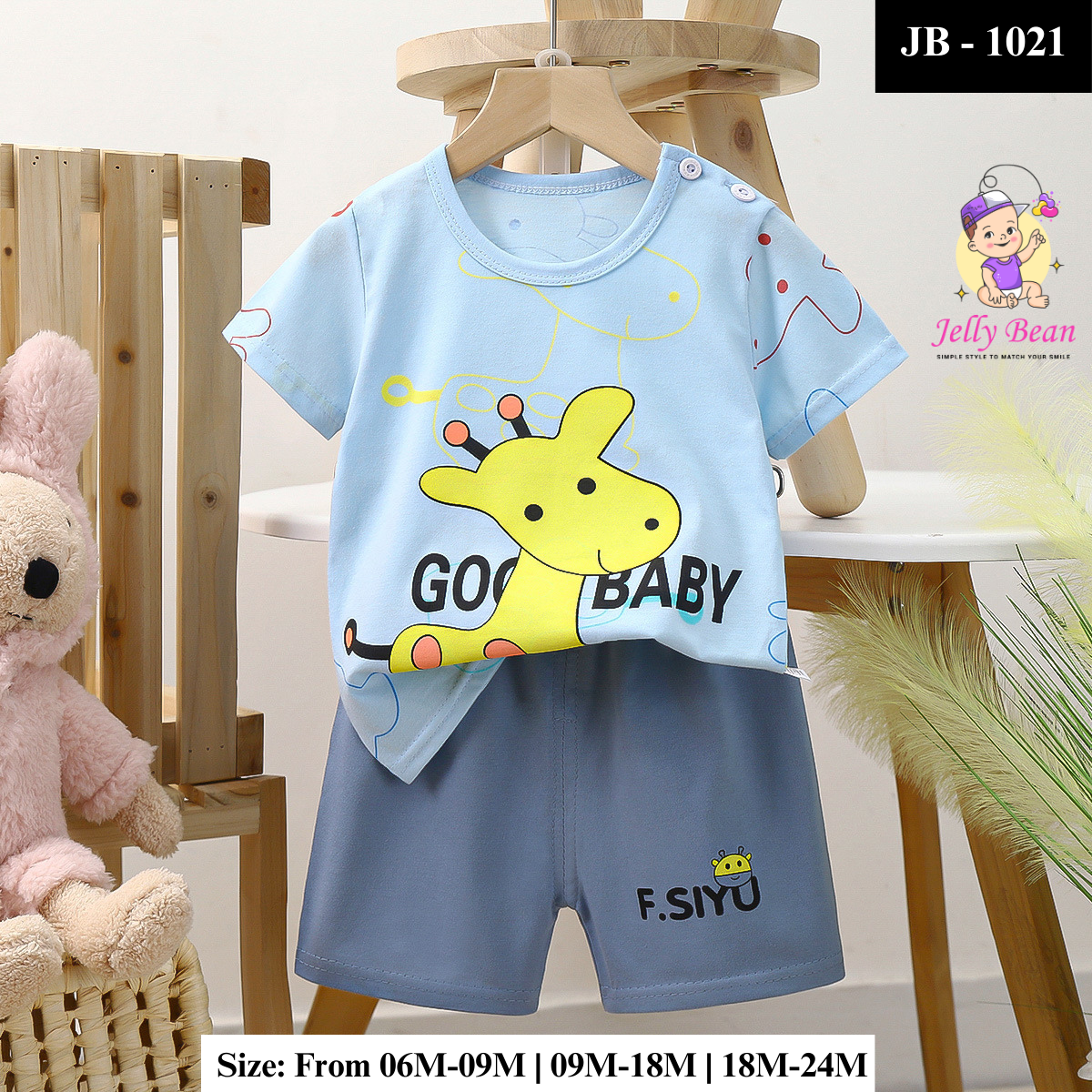 Baby Boy Casual T-Shirt and Shorts Set | JB-1021
