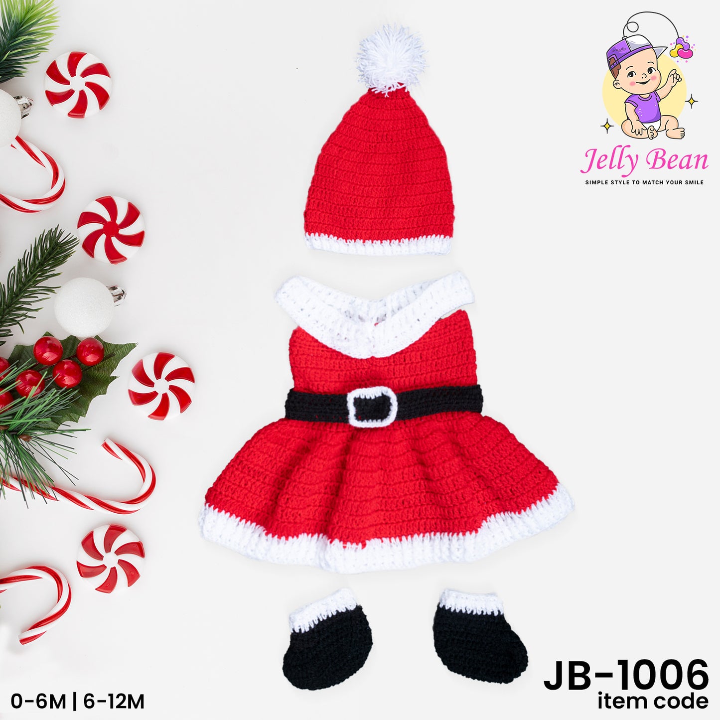 Crochet Christmas Dresses for Baby Girls