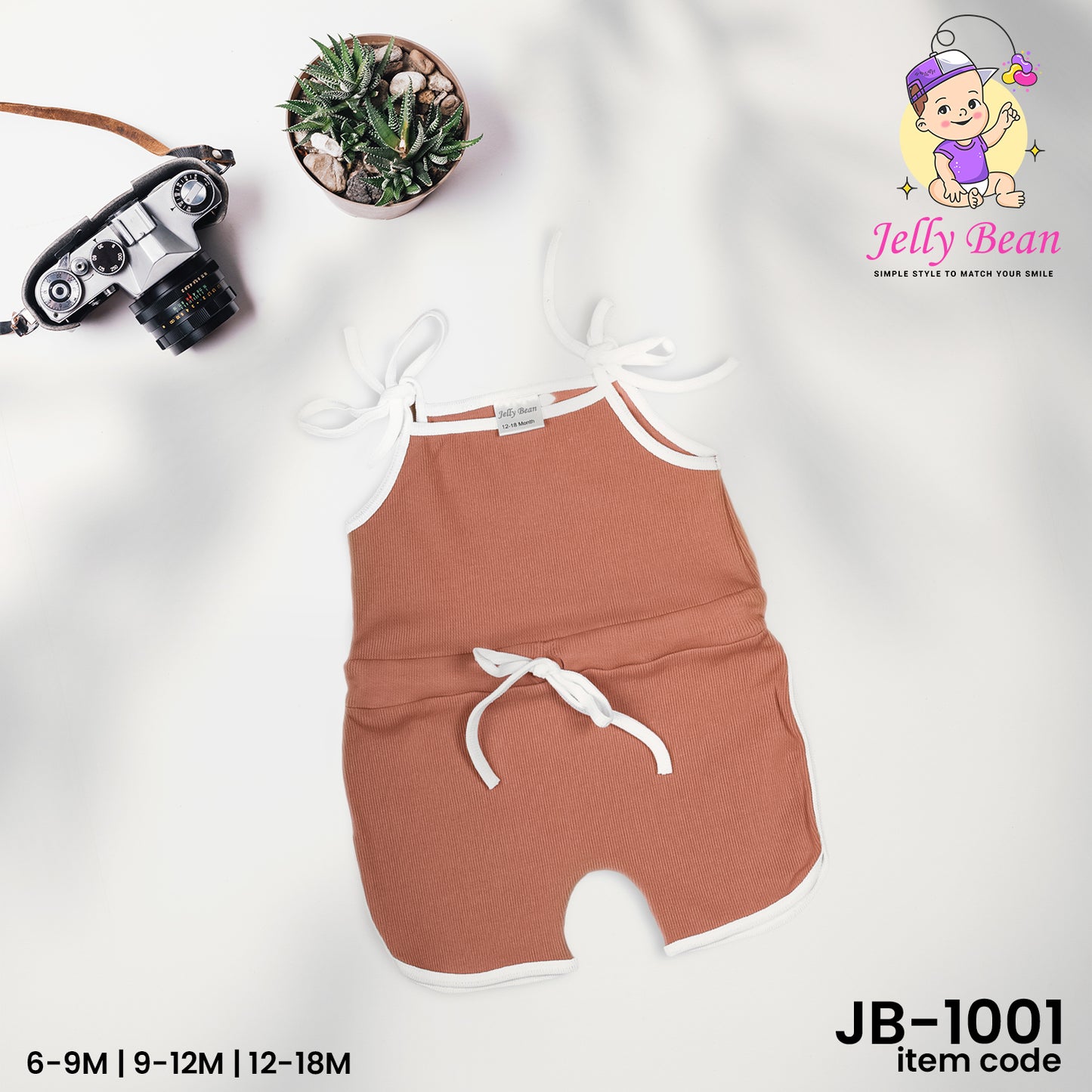 Baby Girl Rompers – Brown Color