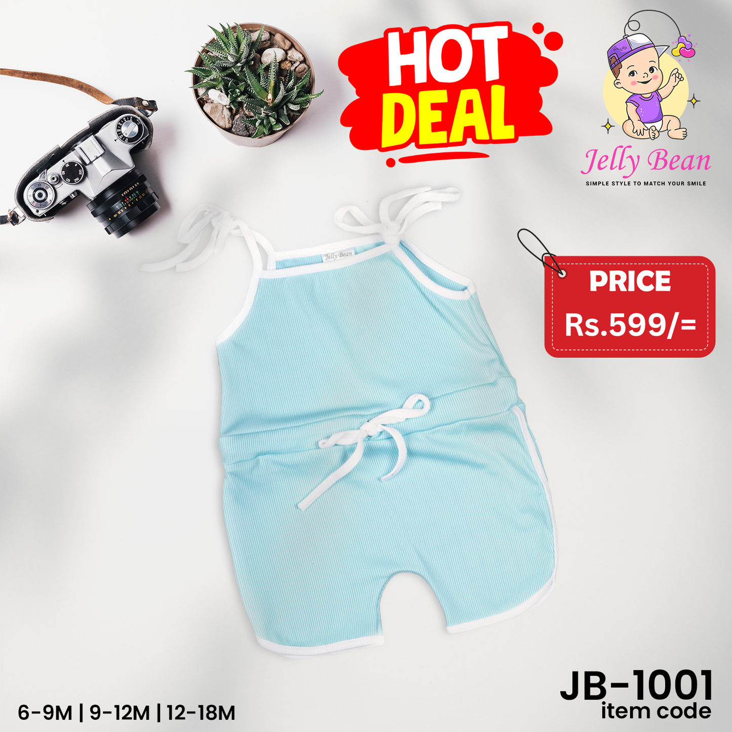 Baby Girl Rompers – Blue Color