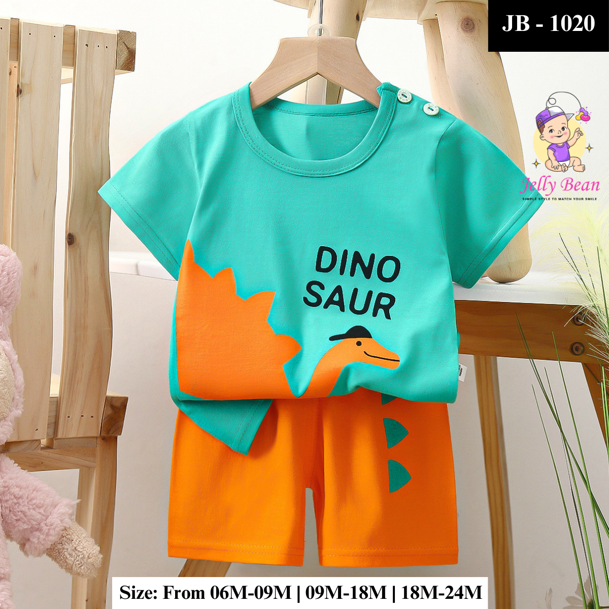 Baby Boy Casual T-Shirt and Shorts Set | JB-1020