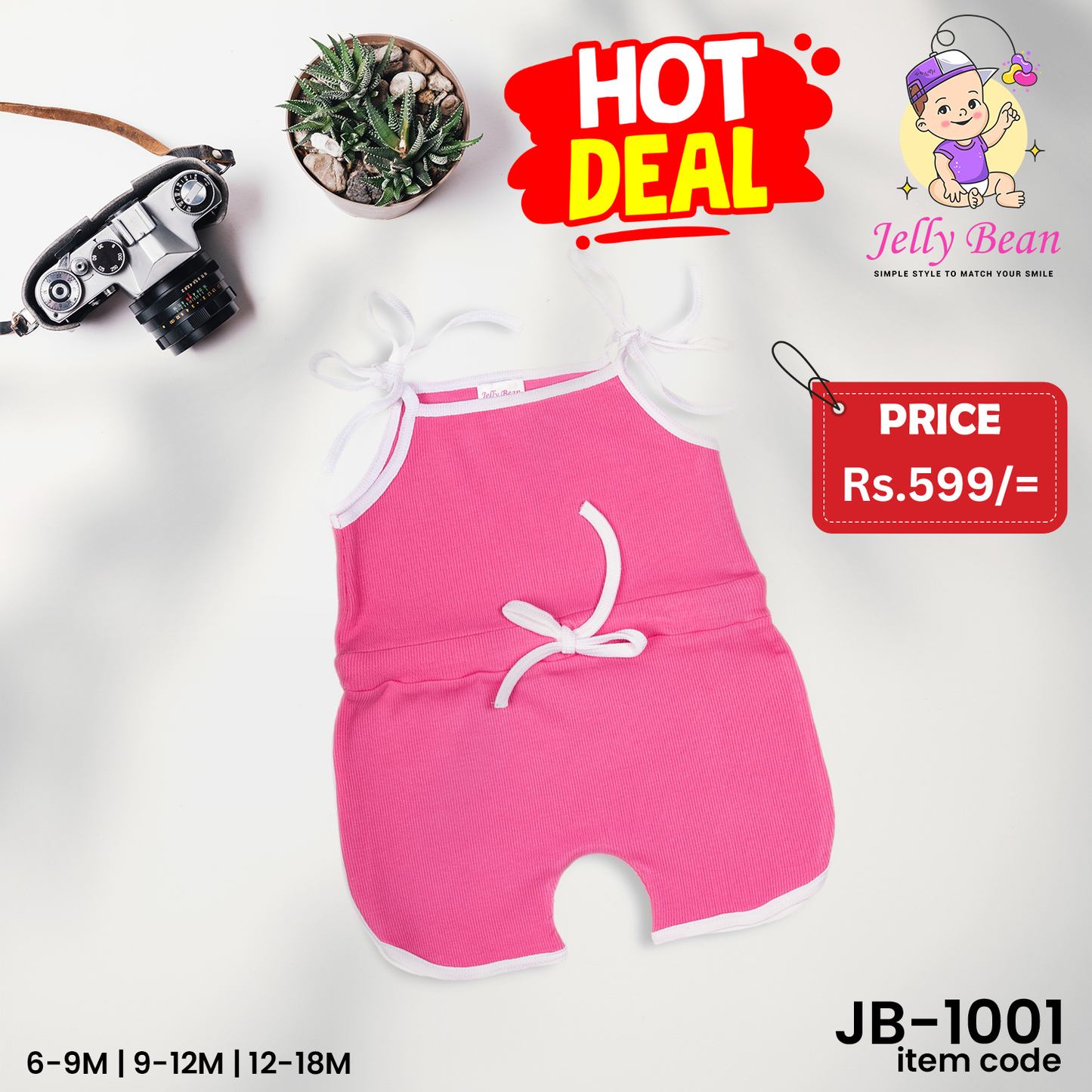 Baby Girl Rompers – Pink Color