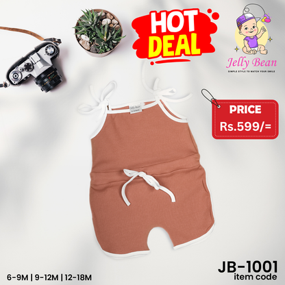Baby Girl Rompers – Brown Color