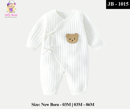 Newborn Comfort Bear White Bodysuit | JB-1015