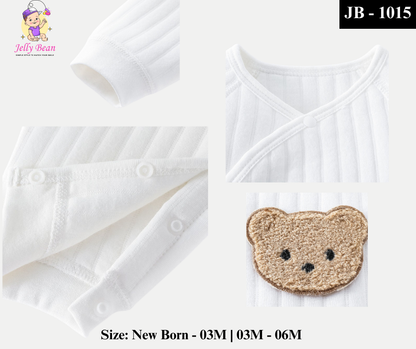 Newborn Comfort Bear White Bodysuit | JB-1015