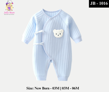 Newborn Comfort Bear Blue Bodysuit | JB-1016
