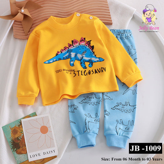 Soft Cotton Dinosaur Pajama Set for Babies – JB-1009