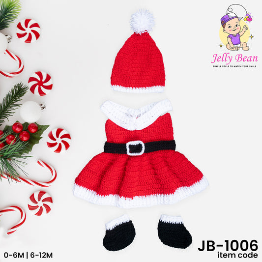 Crochet Christmas Dresses for Baby Girls